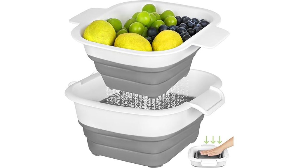 collapsible colander and strainer