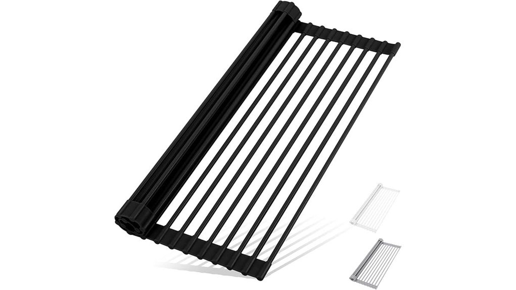collapsible kitchen sink drying rack