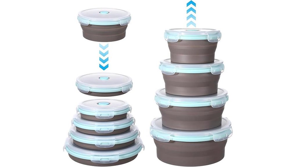 collapsible silicone mixing bowls