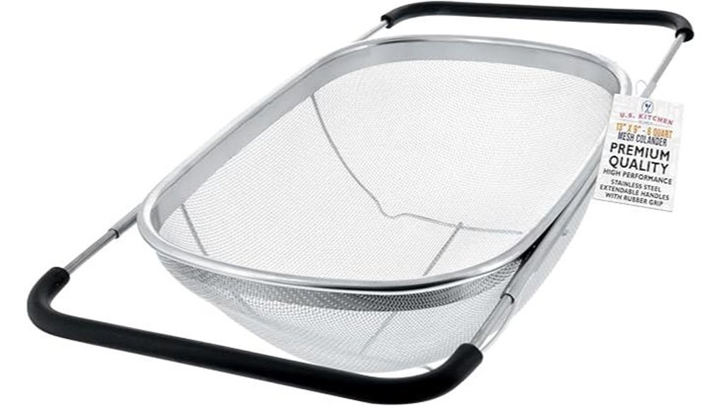 collapsible stainless steel colander