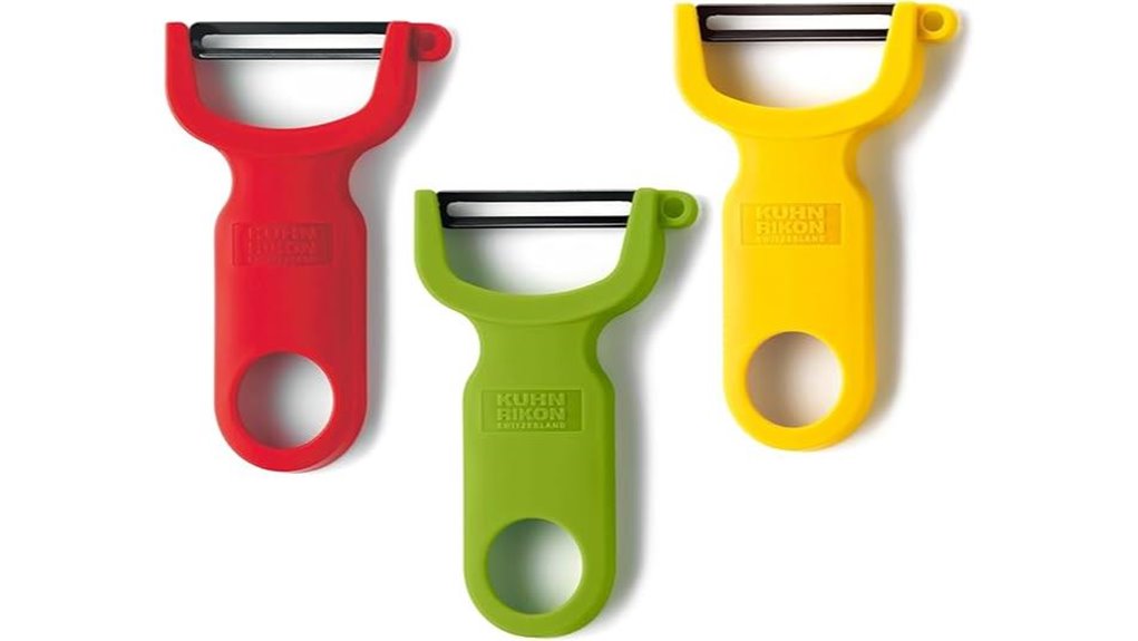 colorful swiss peeler set