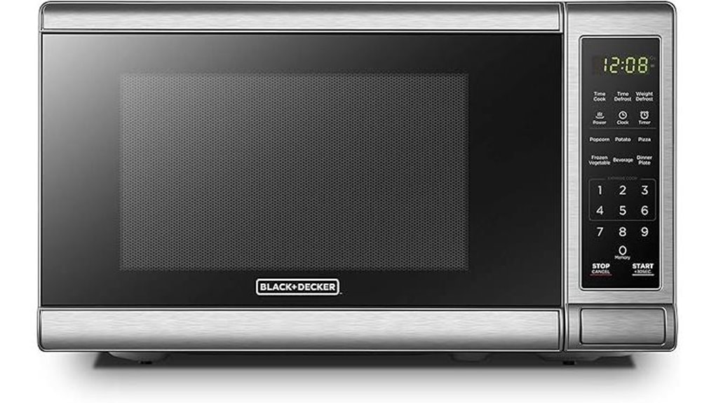 compact 700w microwave oven