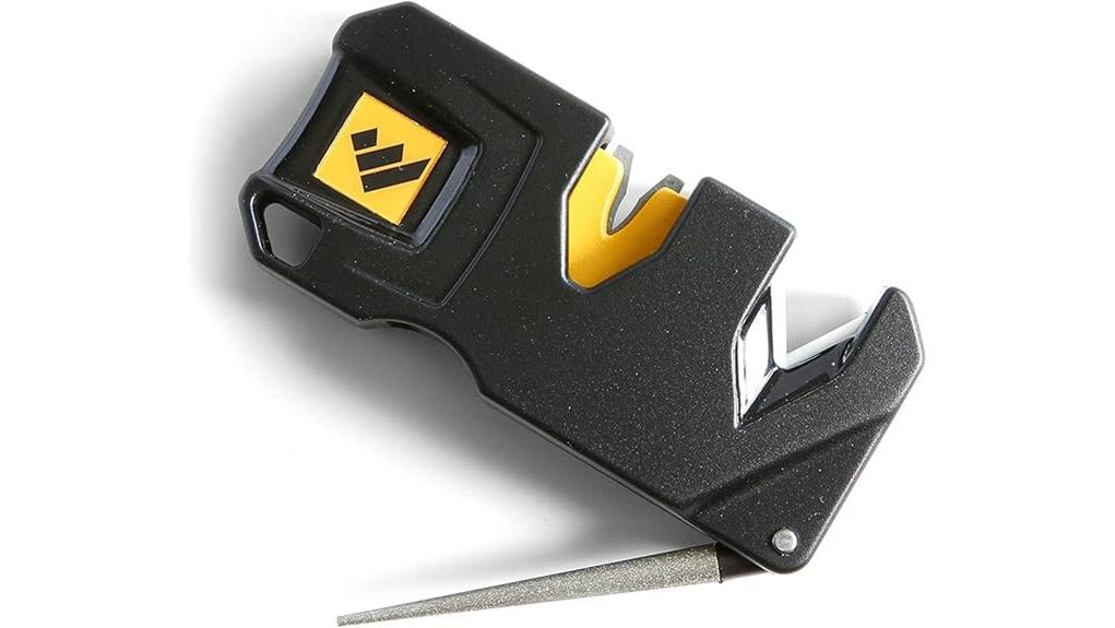 compact black knife sharpener
