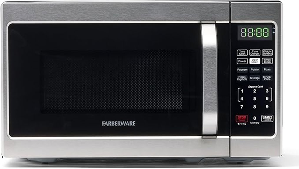 compact countertop microwave oven