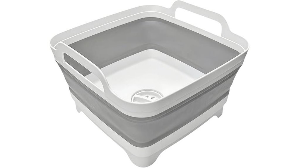 compact foldable wash basin