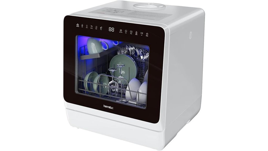 compact led dishwasher design