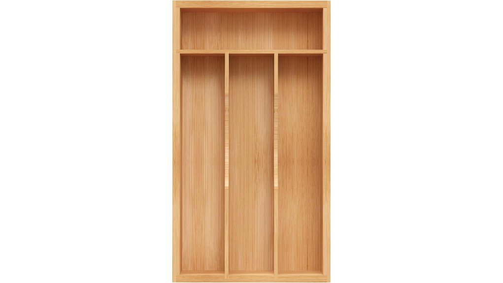 compact silverware drawer organizer