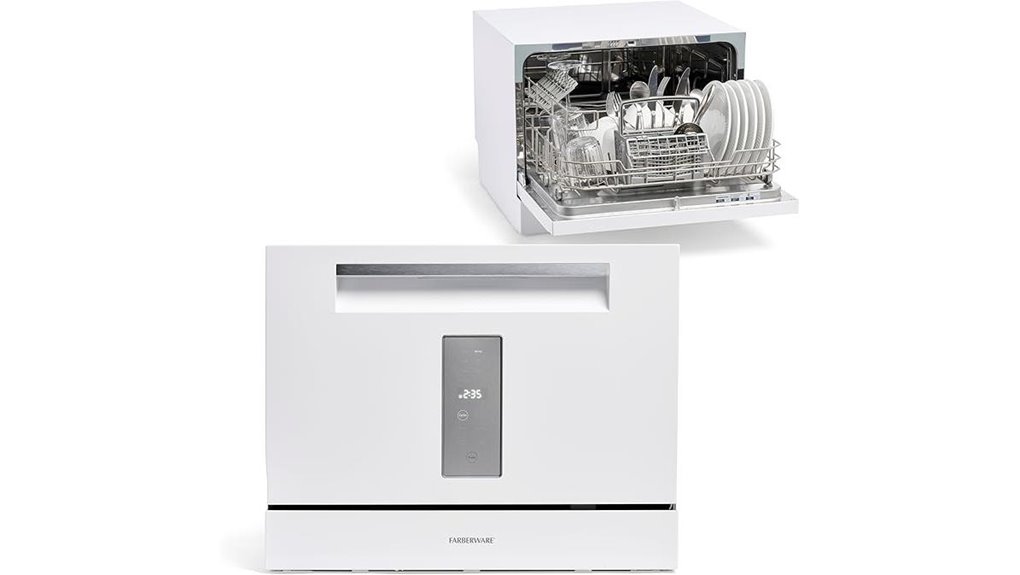 compact six place dishwasher