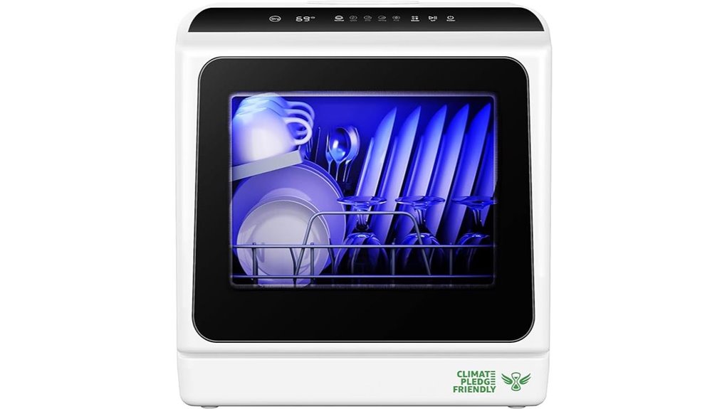 compact six program dishwasher