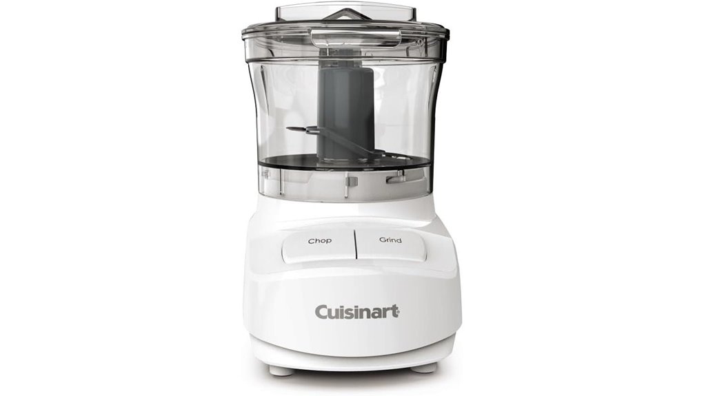 compact white mini chopper