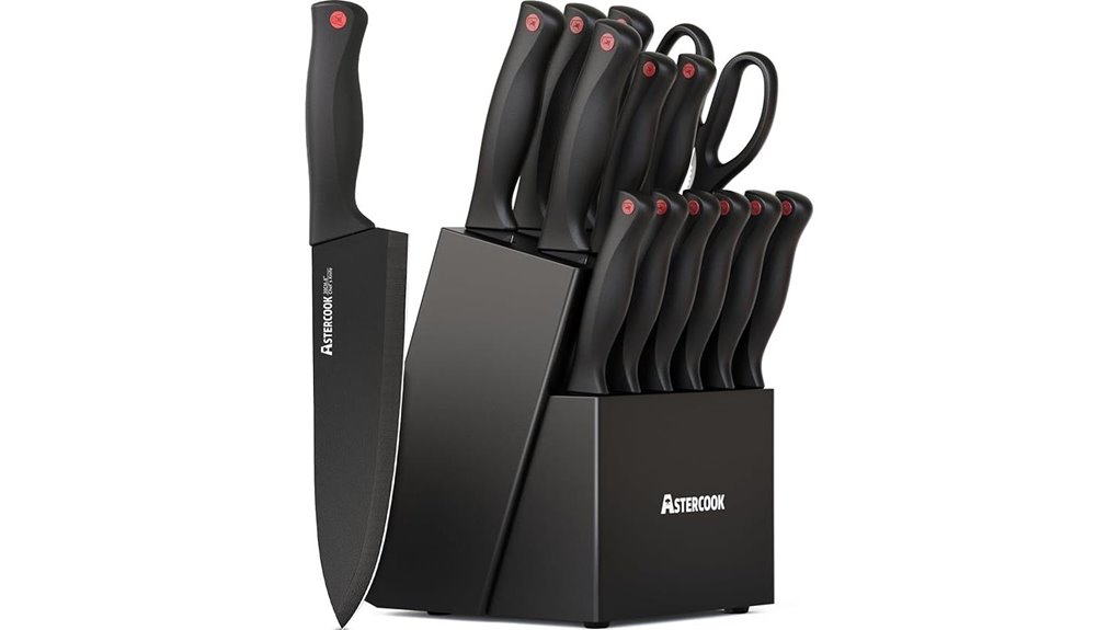 complete knife set included