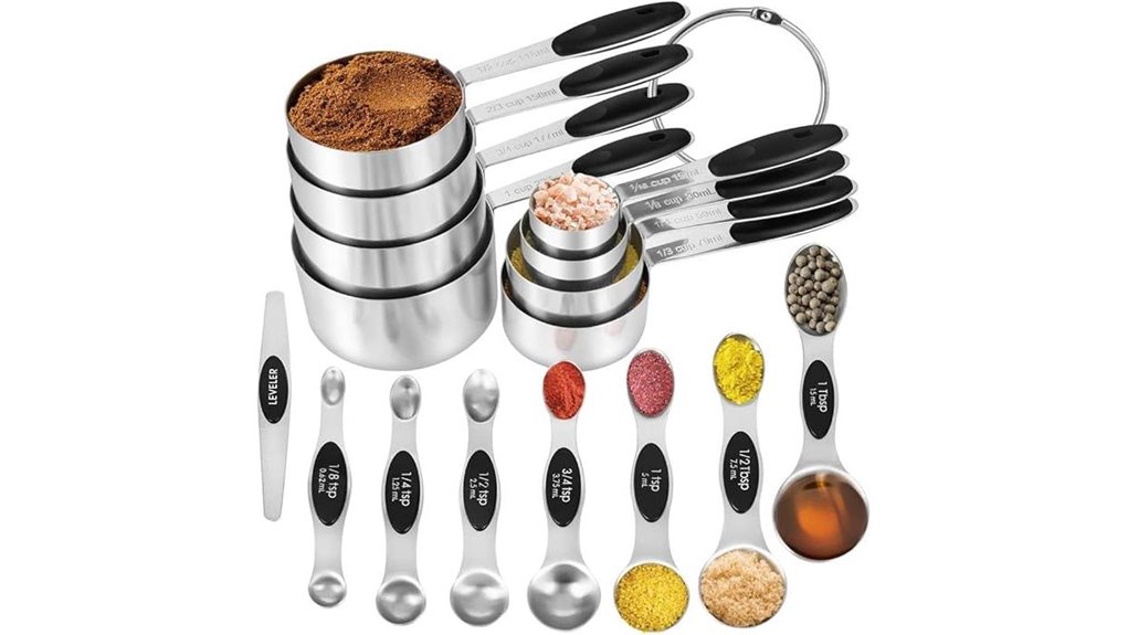 comprehensive stainless steel measuring set