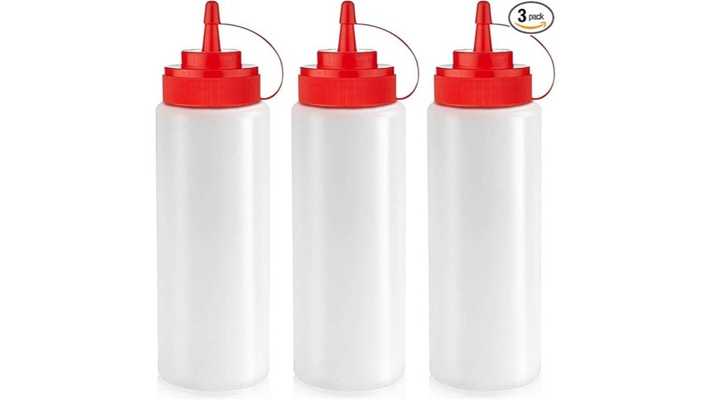 condiment squeeze bottles set