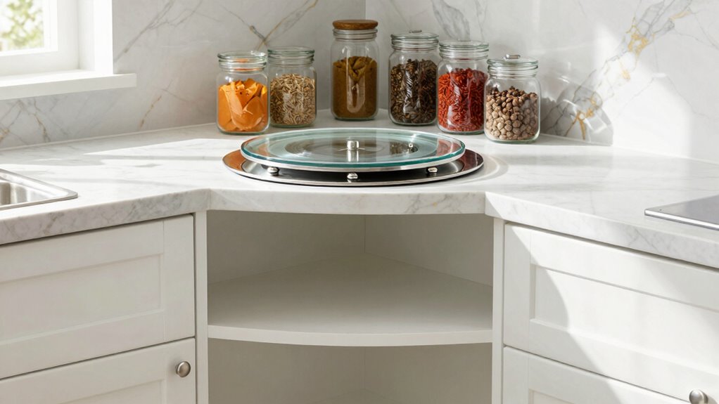 corner cabinet lazy susans