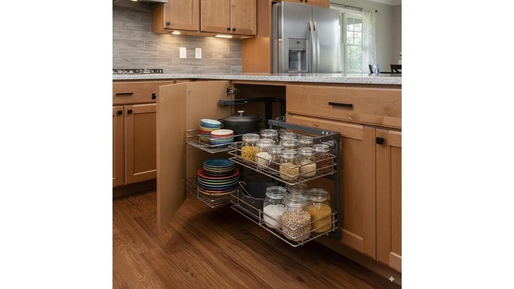 corner cabinet storage solution