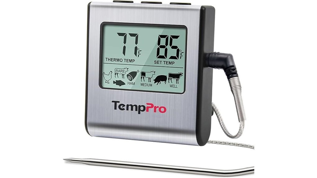 digital cooking thermometer timer