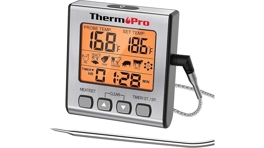 digital meat thermometer features