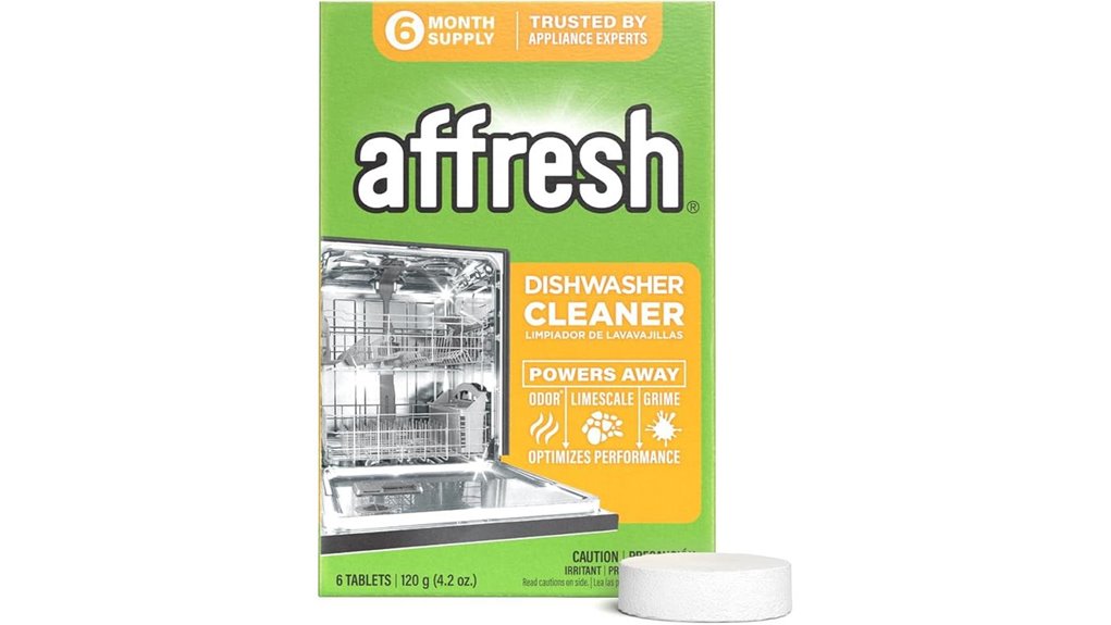 dishwasher cleaner six tablets