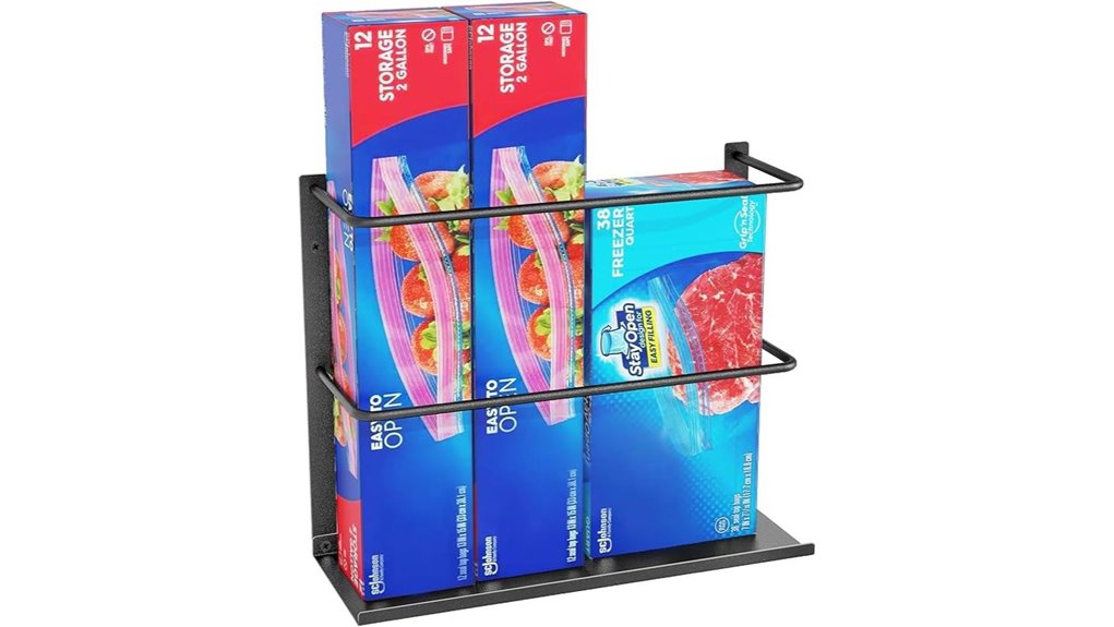 door mounted foil organizer