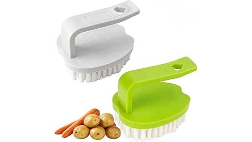 double pack vegetable brush