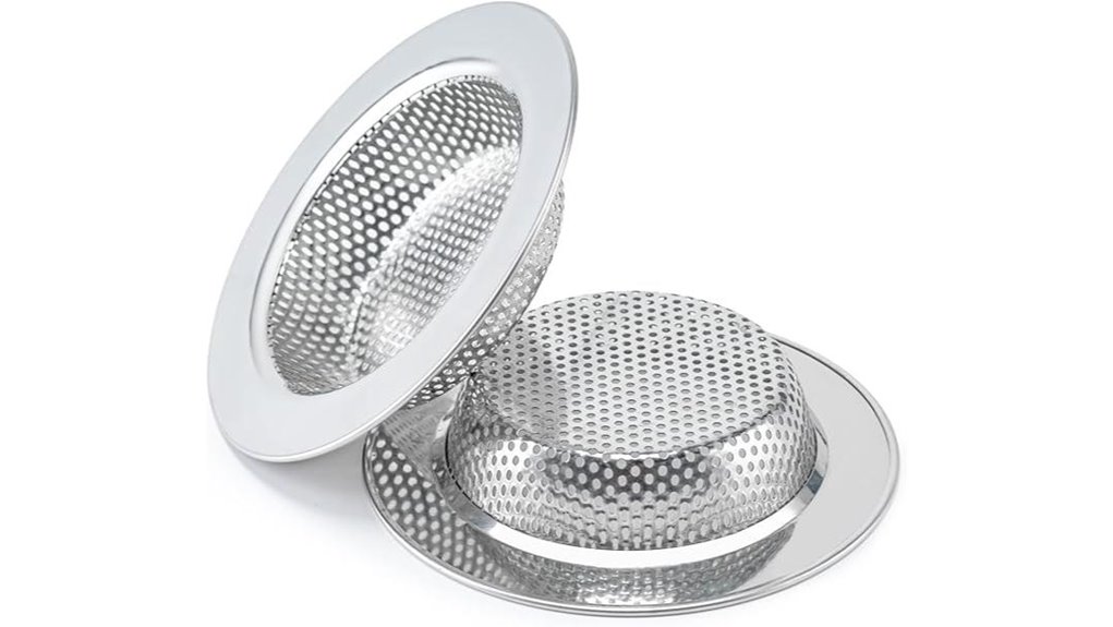 double sink strainers included