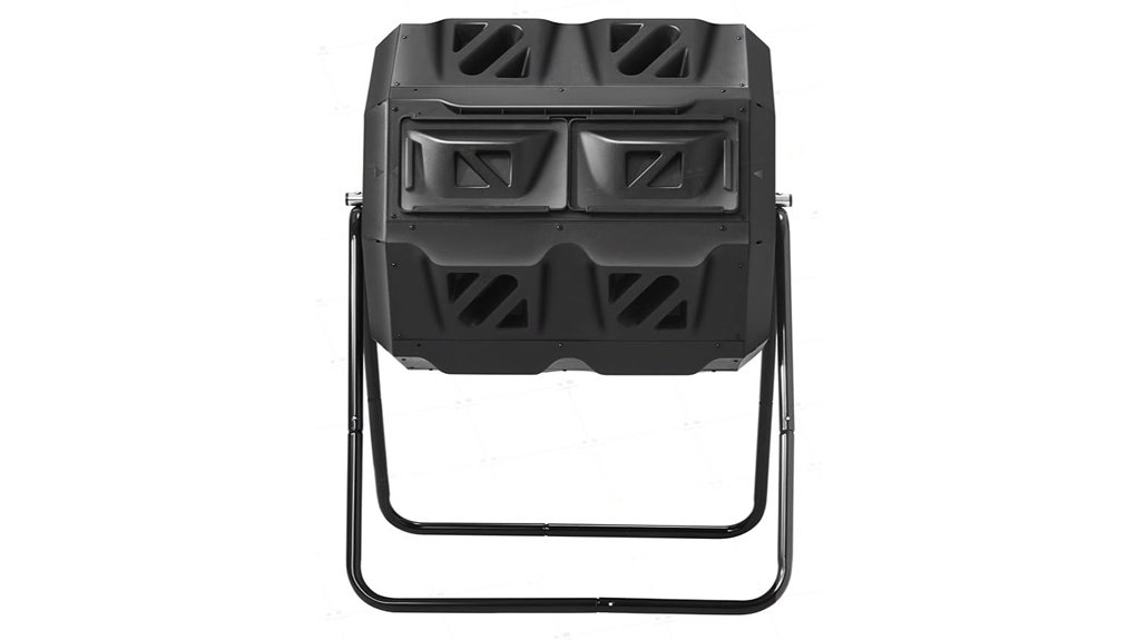 dual chamber stainless steel composter