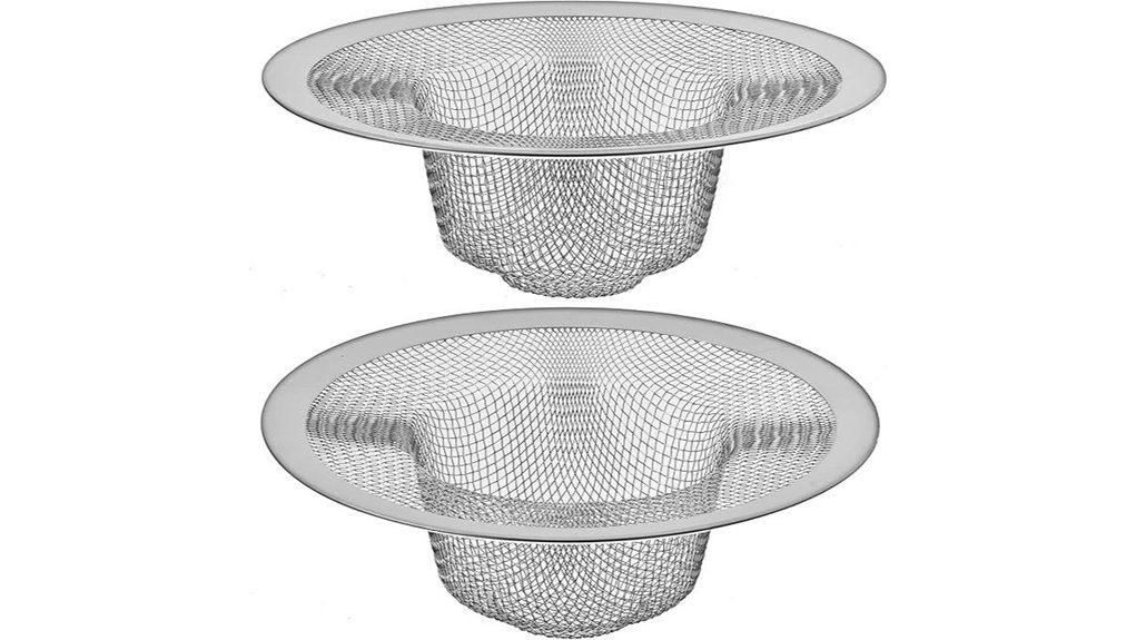 dual kitchen sink strainers