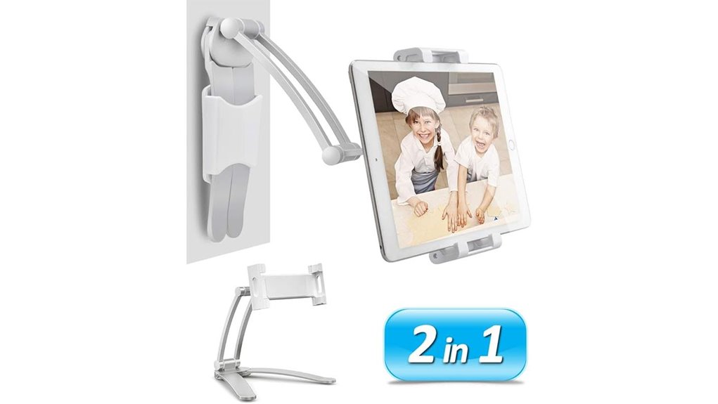 dual purpose kitchen tablet holder