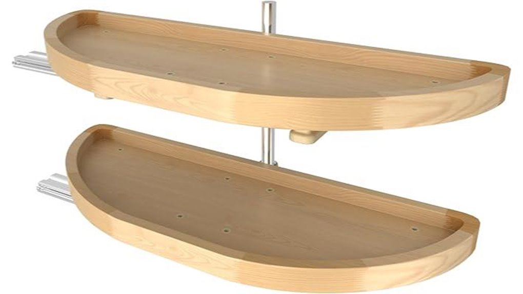 dual shelf lazy susan