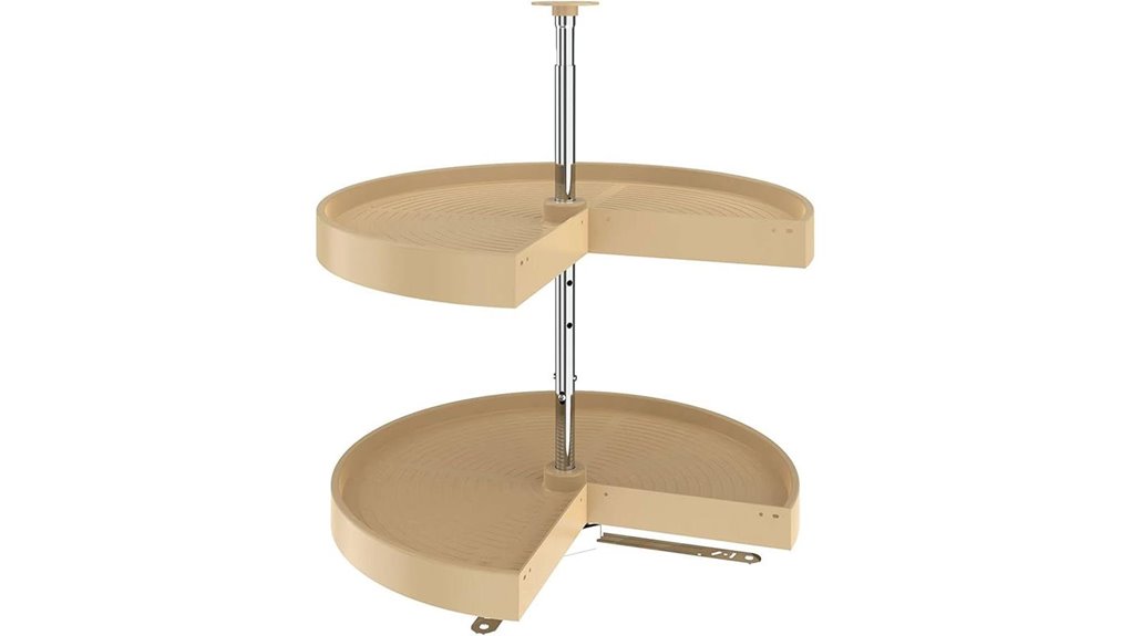 dual tier kitchen organizer