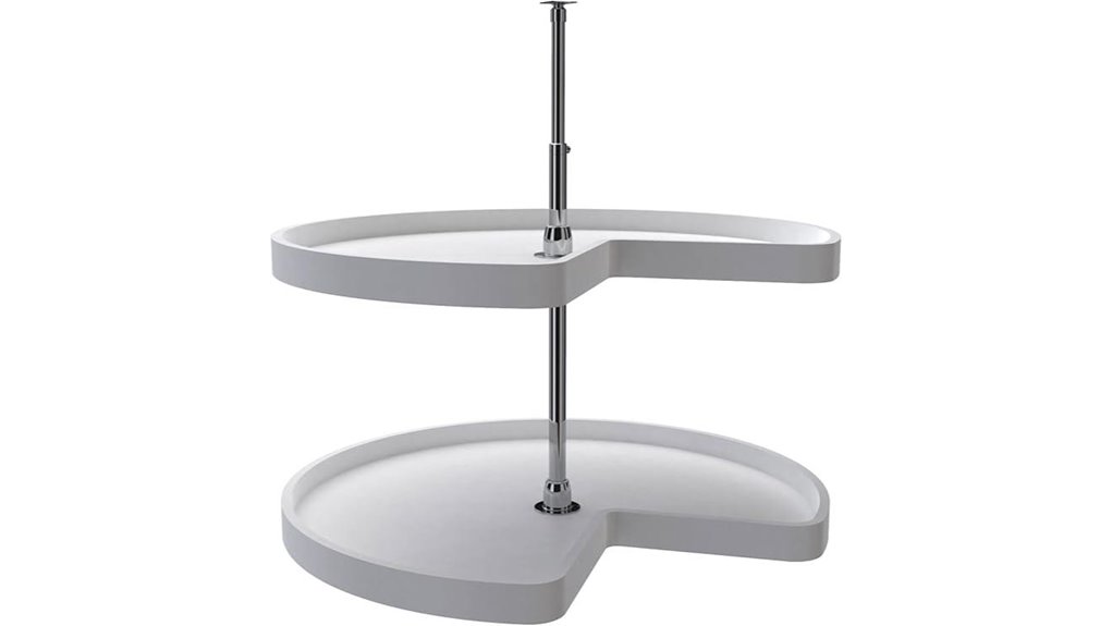 dual tier lazy susan organizer