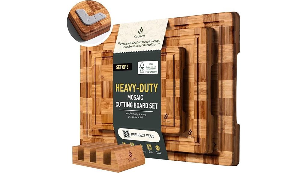 durable bamboo cutting boards