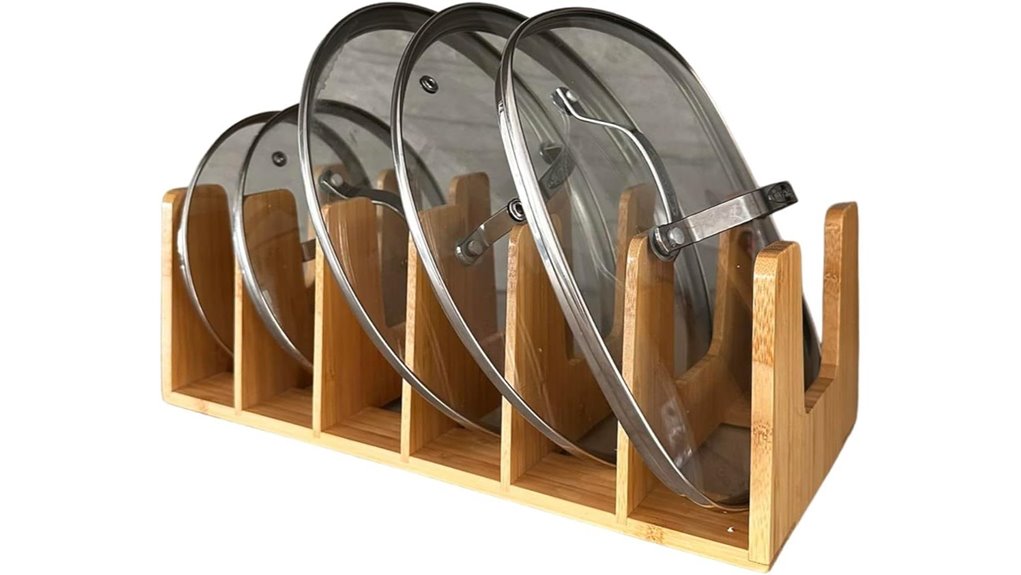 durable bamboo kitchen organizer