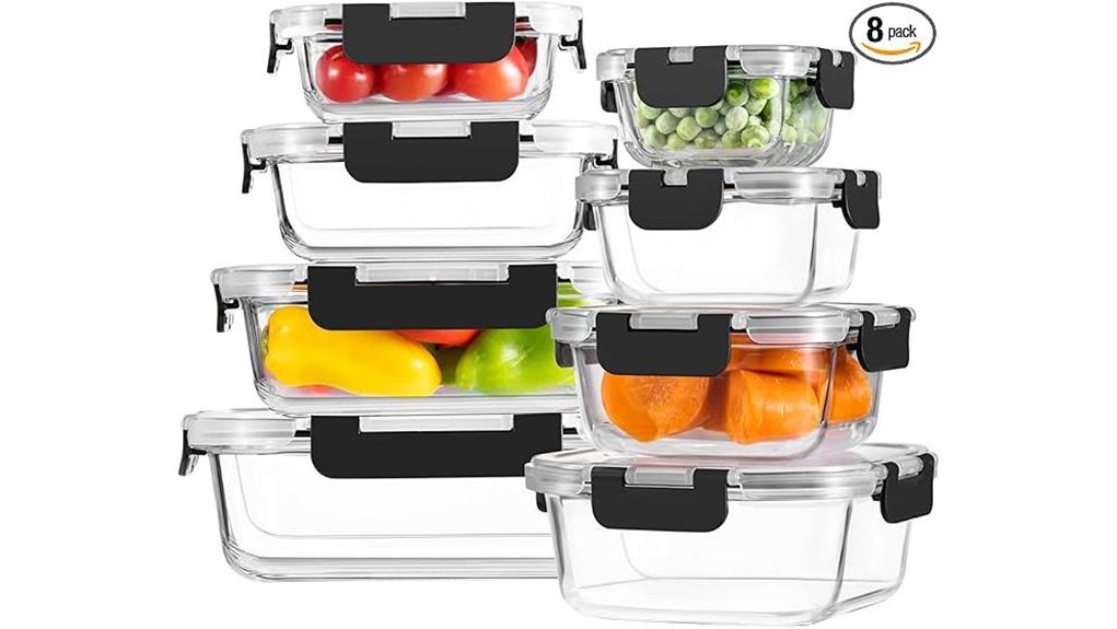 durable glass storage containers