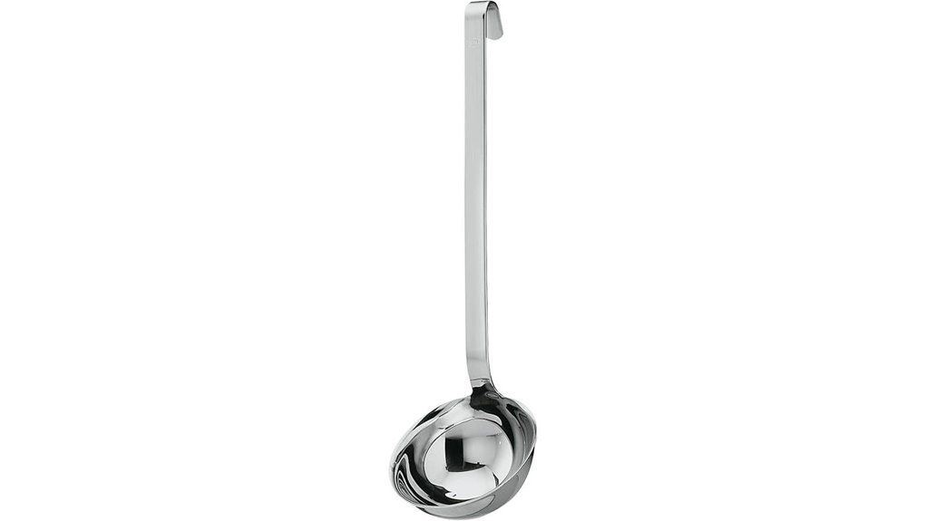 durable hooked handle ladle