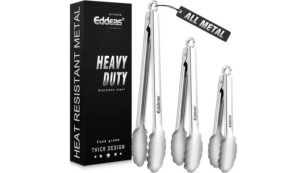durable kitchen tongs set