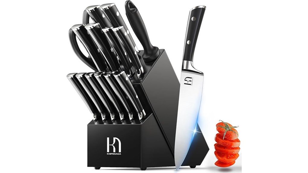 durable knife set included