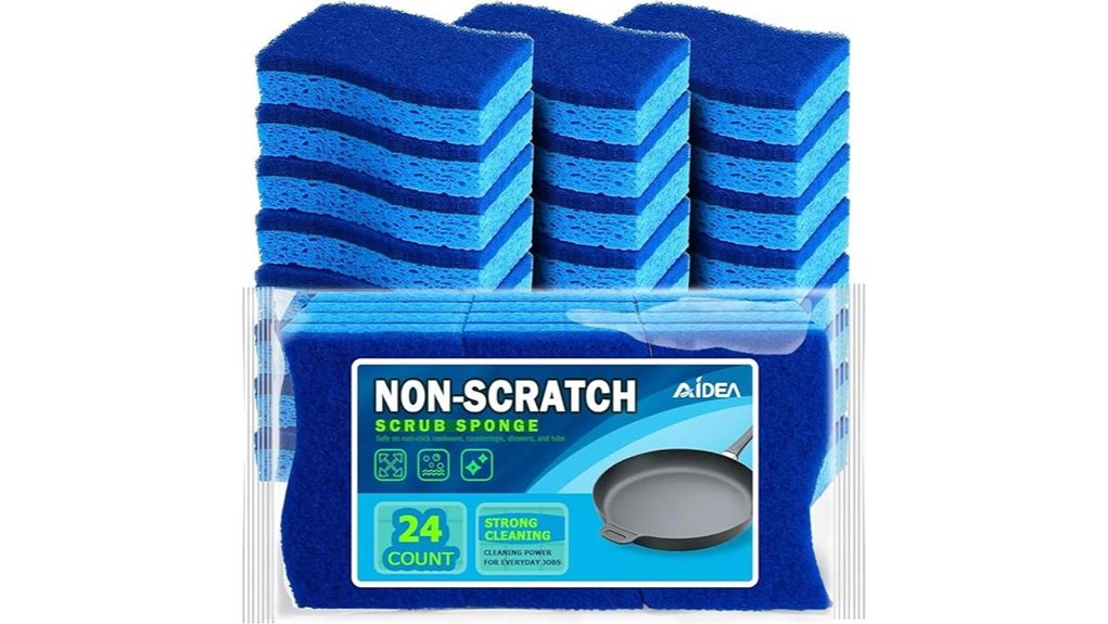 durable non scratch scrub sponges