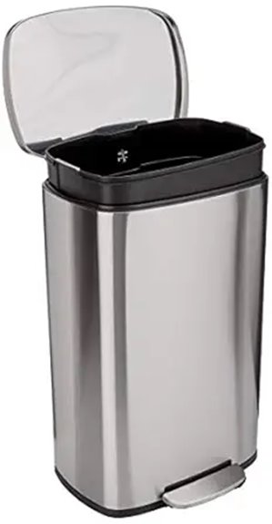 durable rectangular trash can