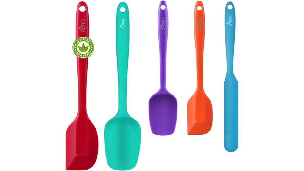 durable silicone spatula set