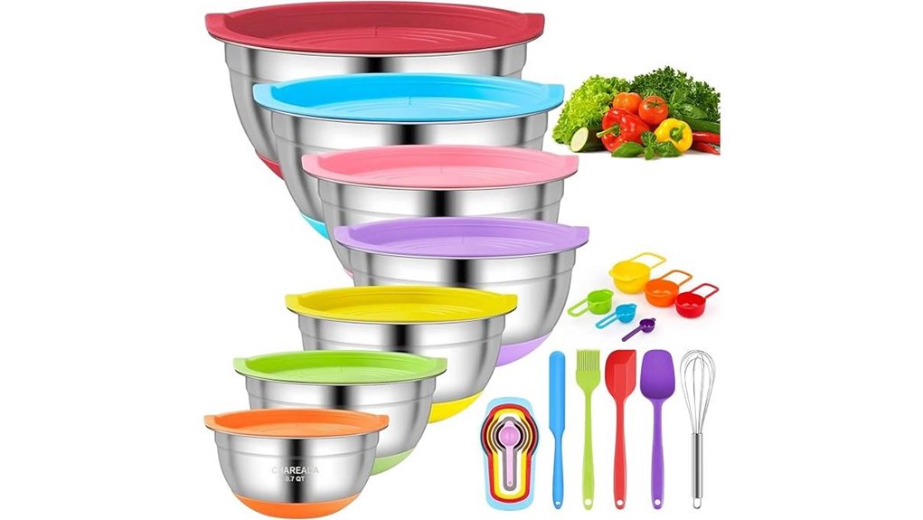 durable stainless steel bowls