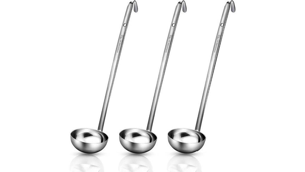 durable stainless steel ladle
