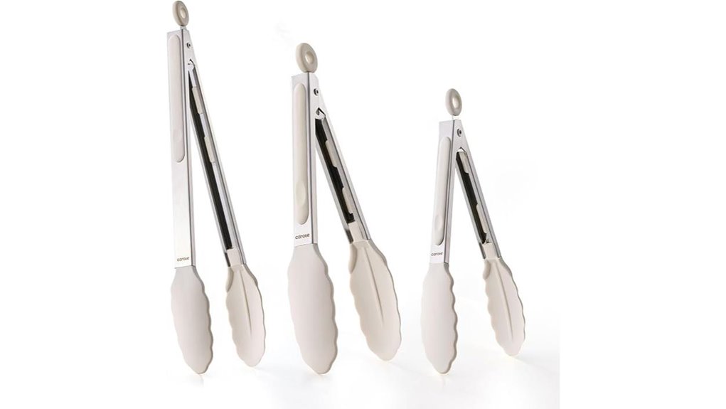 durable stainless steel tongs