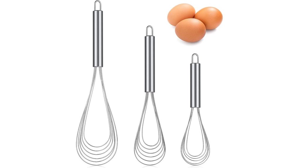 durable stainless steel whisks