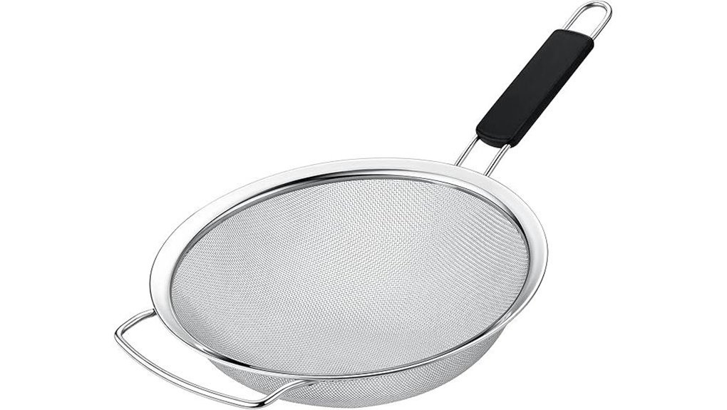 durable strainer with handle