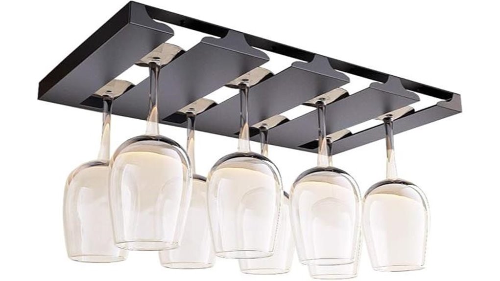 durable wine glass organizer