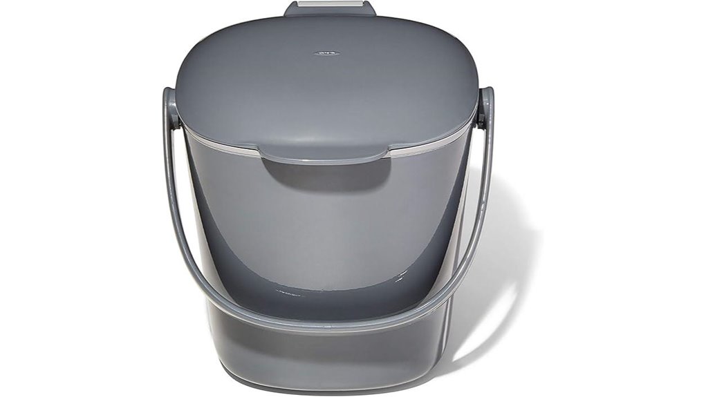 easy clean compost bin charcoal