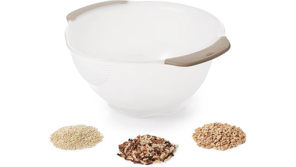 efficient rice washing colander