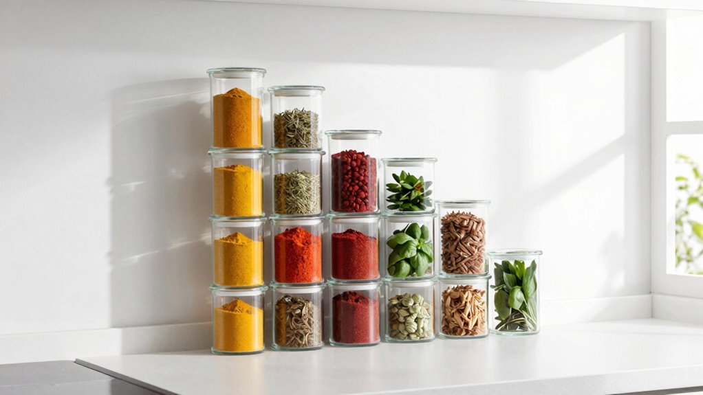 efficient vertical spice storage