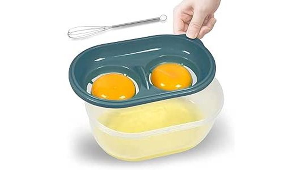 egg separator with storage